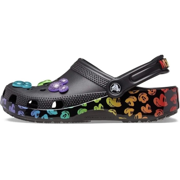 Crocs x Disney Rainbow Pride Celebration Mickey Mouse Classic Clog, Size 10M/12W